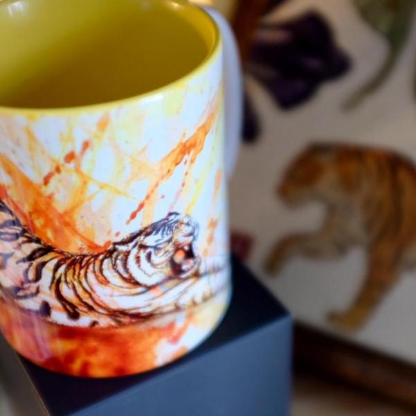 Tiger mug at the shop
