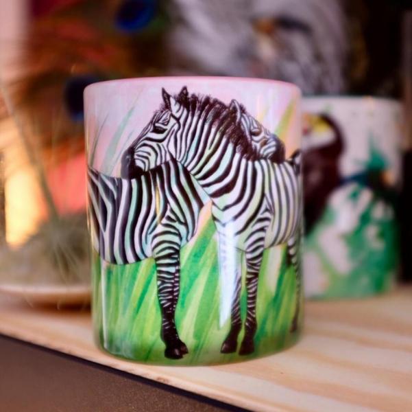 Zebras mug at the shop