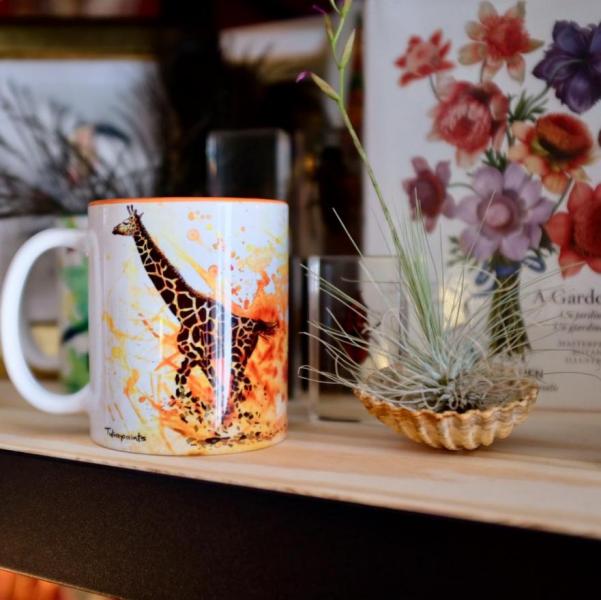 Giraffe mug at the shop