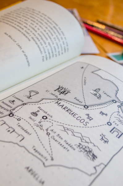 Map of Morocco and our journey there