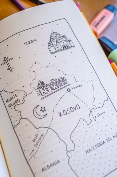 Map of newborn Kosovo