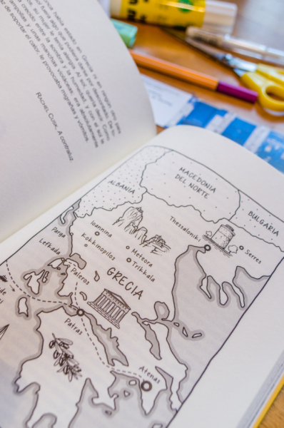 Map of Greece and our journey there