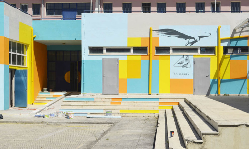 stairways and color blocks