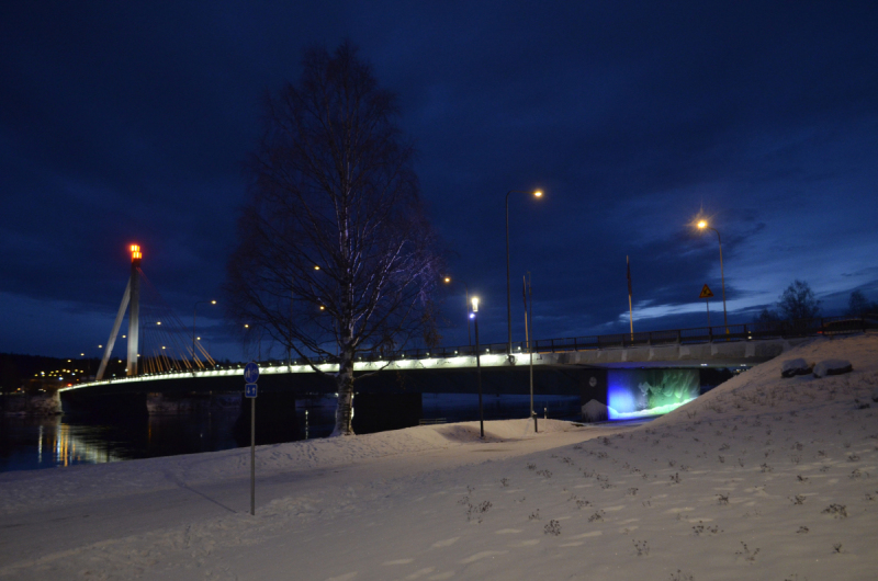 Jätkänkynttilä bridge at Rovaniemi, Finland